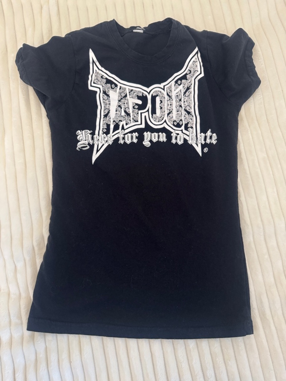 Tapout Black Graphic Logo Short Sleeve Tee